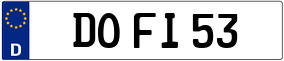Truck License Plate